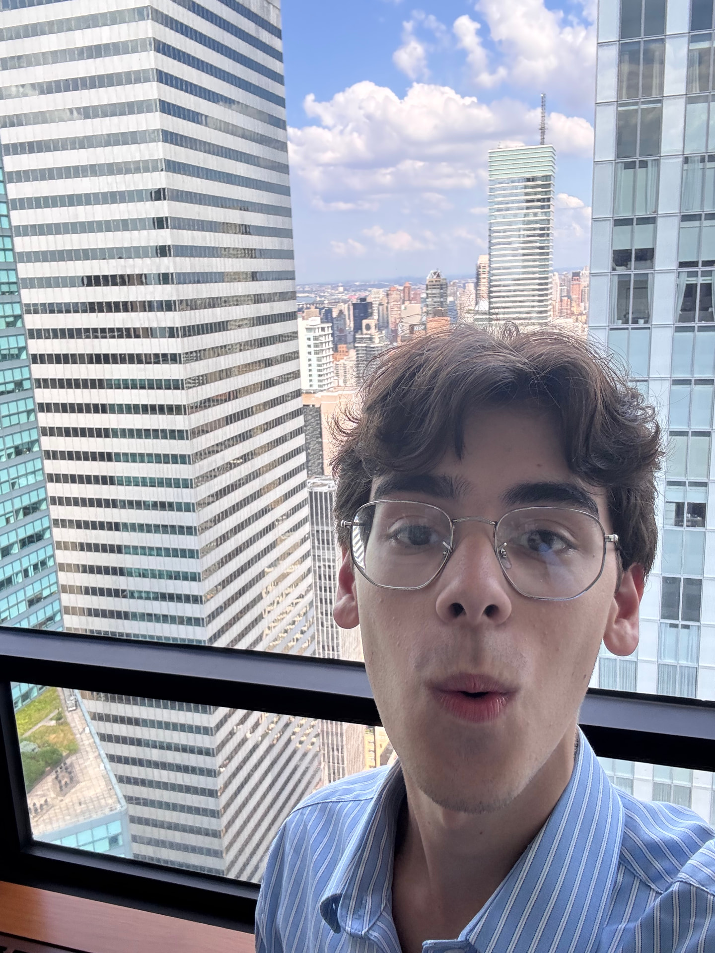 Christopher at the Blackstone office